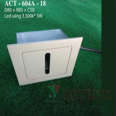 Đèn âm tường vuông ACT-604A-18