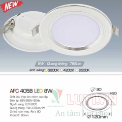 Đèn âm trần tròn 3 chế độ AFC-405B-8W-3CD