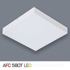 Đèn led ốp trần tràn viền vuông trắng AFC-580T-15W