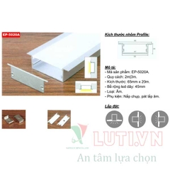 Thanh Profile chiếu sáng nội thất lắp âm EP-5020A