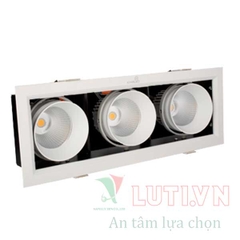 Đèn led âm trần ba GL-3*10SS-V334-V