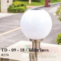 Đèn trụ cổng năng lượng mặt trời TD-09-18