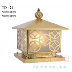 Đèn trụ cổng bằng đồng TD-24