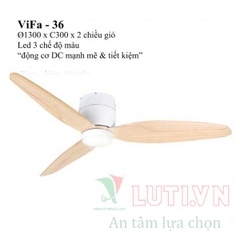 Quạt trần cánh gỗ VIFA-36