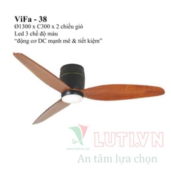 Quạt trần cánh gỗ VIFA-38