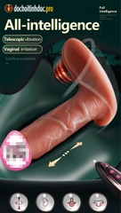 Dương vật giả có rung thụt sưởi ấm mang trong quần lót