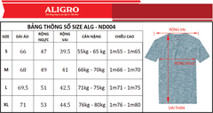 Áo phông nam cộc tay cổ tròn Aligro mã ALGAPC040
