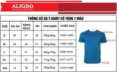 Áo phông cộc ALGAPC028 xanh đậm