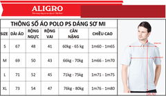 Áo Polo Aligro ALGPLO23 xanh da trời phối trắng