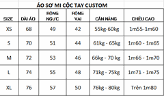 Áo sơ mi cộc tay công sở nam Custom ALGS-C65