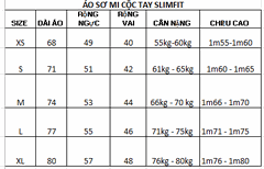 Áo sơ mi cộc tay công sở nam Slim ALGS-C74