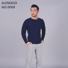 Áo len thừng dài tay ALEND029 - màu xanh than