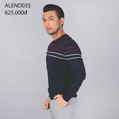 Áo len cổ bẻ dài tay ALEND035 - tím than