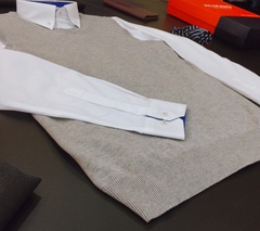 Áo len gile Aligro ALENGL010 xám nhạt