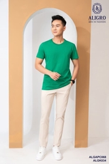 Áo phông nam cổ tròn 100% cotton tự nhiên (ALGAPC068)