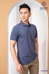 Áo polo golf nam màu xanh navy Aligro ALGPLO82