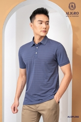 Áo polo golf nam màu xanh navy Aligro ALGPLO82