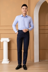 Áo sơ mi bamboo slimfit dài tay hoạ tiết nhí Aligro ALGS225