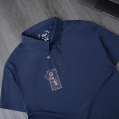Áo polo golf nam ngắn tay ALIGRO chất vải coolmax trơn màu navy năng động ALGPLO122