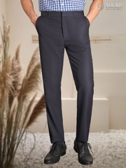 Quần âu nam công sở cao cấp Aligro ALGO1047 màu xanh kẻ sọc vàng nhỏ