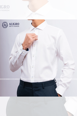 Áo sơ mi trắng dài tay Slimfit mã ALGS191