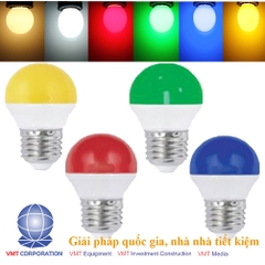 Bóng đèn led Edison đui xoáy E27 2W R/G/B/Y