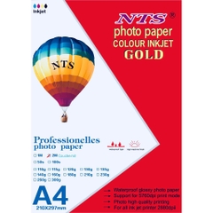 Giấy In Ảnh A4 Gold Định Lượng 230 gsm 2 Mặt 50 Tờ