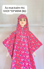 Áo mưa bướm thú size 11