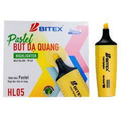Bút dạ quang Pastel - HL05 BITEX (12cây - hộp)