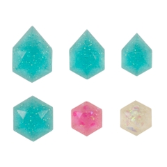 Khuôn resin làm trang sức Jewel Mold Mini Jewelry Cut Hexagon