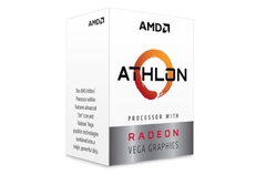 CPU AMD Athlon 3000G / 3.5 GHz / 4 MB Cache L3 / 2 cores / 4 threads/  12nm / Socket AM4/  Radeon Vega3/ 35W