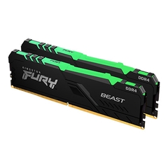 Ram Kingston FURY Beast RGB 16GB (2x8GB) DDR4 3200MHz (KF432C16BBAK2/16)