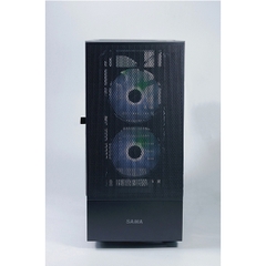 Vỏ máy tính Sama 3307 Black (ATX, kèm sẵn 3 quạt ARGB)