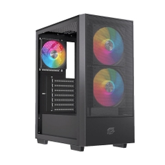 Vỏ máy tính EINAREX P100 RGB Black (Mid Tower/ ATX/ Đen)
