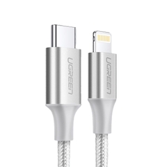 Cáp usb type c ra lightning 2.0 màu trắng Ugreen 70523 1m