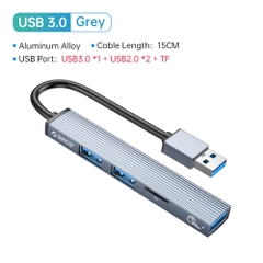 Bộ chia USB Orico AH-A13 4 cổng USB 3.0 2.0 bằng nhôm