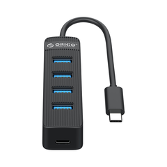 Bộ chia USB Type-C ra 4 cổng USB Type-A Orico TWC3-4A-BK