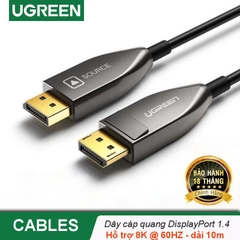 Cáp Displayport 1.4 sợi quang dài 10m Ugreen 60270 hỗ trợ 8K/60Hz