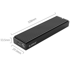 Hộp ổ cứng M2 ORICO M2PVC3- G20-BK-BP NVMe M.2 SSD Tốc độ 20Gbps