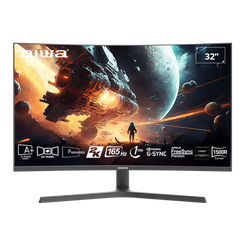 Màn hình máy tính Aiwa MZ320G-Y | 32 inch 2K | VA | 165HZ | 1MS  | DP+ 2 HDMI | Loa | - Thương hiệu Nhật Bản