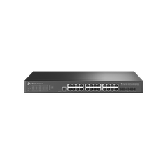 Switch quản lý JetStream 24 cổng gigabit L2+ với 4 10GE SFP+ Slots and UPS Power Supply TP-LINK TL-SG3428X-UPS