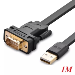 Cáp tín hiệu chuyển đổi USB 2.0 sang COM RS232 dáng dẹt cao cấp Ugreen 20206 1M