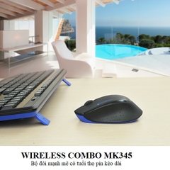 Bộ phím chuột không dây Logitech MK345