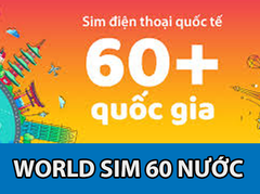 Mua World Sim 60 nước  - Nhận Tại Việt Nam