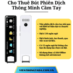 Cho Thuê Bút Phiên Dịch Thông Minh Cầm Tay Phục Vụ Du Lịch, Công Tác, Học Tập Nước Ngoài.