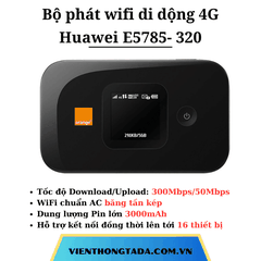 Huawei E5785 | Bộ Phát Wifi Di Động 4G 300Mbps, Pin 3000mAh, Băng Tần Kép| Bảo hành 12 tháng 1 đổi 1