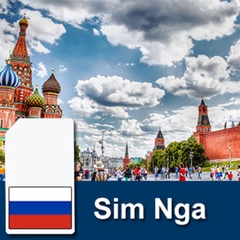 Sim Du lịch Nga 8GB 4G+3G không giới hạn +20 phút gọi + 10 SMS tại Nga - Nhận Tại Việt Nam