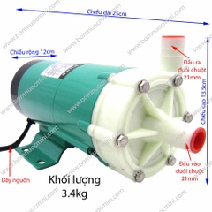 Máy Bơm Hóa Chất 220V MP-30R (33L/P) Kiểu Dáng IWAKI | Máy Bơm MP30R 220V