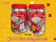 SỐT DINH DƯỠNG CIAO CHO MÈO 50 TUÝP MIX MÙI VỊ