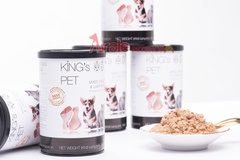 PATE LON KING PET CHO CHÓ MÈO - 2 VỊ GÀ, CÁ THƠM NGON - LON 380GR